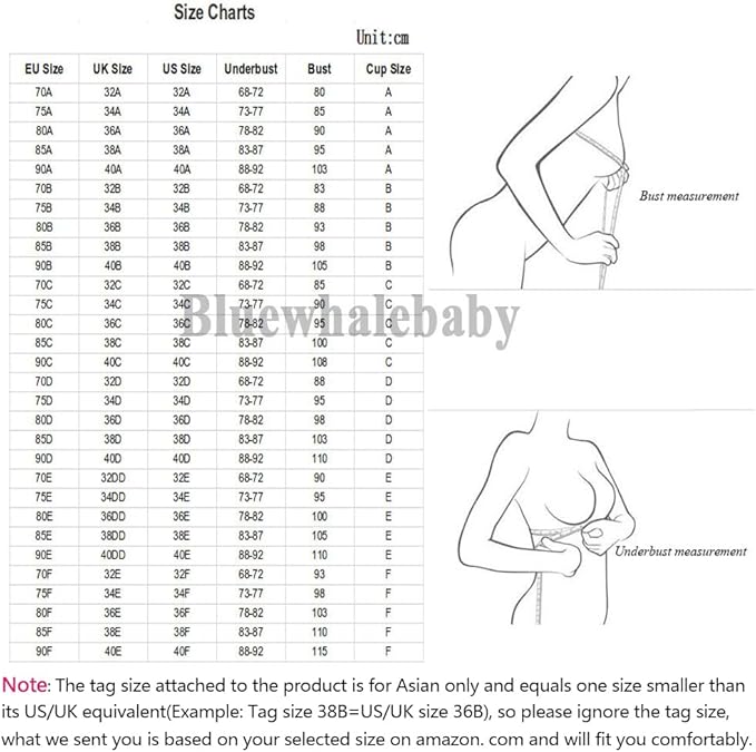 Bluewhalebaby Women's Underwire Push up Demi Balconette Bra and Knickers Set Lace Lingerie Sets Red 36B