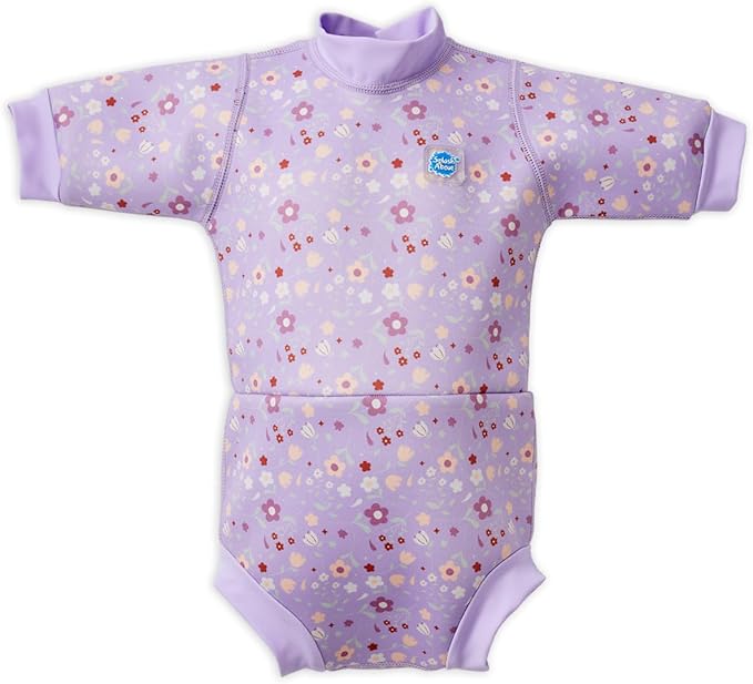 Splash About Happy Nappy Wetsuit, Lilac Spring, 0-4 Months