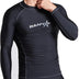Mens Swim Shirts UPF 50+ Mens Rash Vest Long Sleeve Performance Fit Compression Rash Guard Shirts Quick Dry (UK, Alpha, XL, Regular, Regular, Long Sleeve)