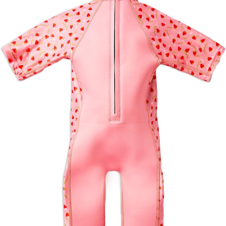 Splash About Unisex Kid's UV Sun & Sea Suit Wetsuit, Strawberry Field, 2-4 Years