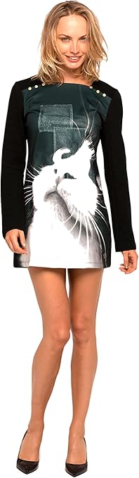 CULITO FROM SPAIN IS A FASHION MEDICINE Women's Casual Dress, Multicoloured, XXL