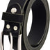 Mens full-leather belt in black made out of buffalo leather, 30mm wide and about 3-4mm thick, can be shortened, suit, jeans #GSw300801 (waist size 95cm)