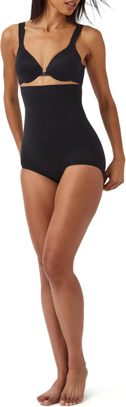 Spanx Shapewear for Women Tummy Control High-Waisted Power Panties (Regular and Plus Size), Very Black, M