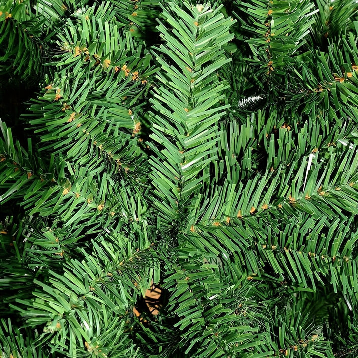 Artificial Christmas Tree with Sturdy Black Stand – Green Foliage & Red Berries