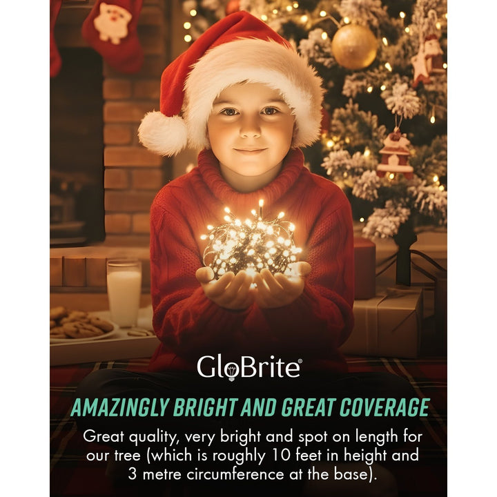 GloBrite 100–1000 LED Fairy Lights – 8 Modes Waterproof Outdoor Christmas Lights