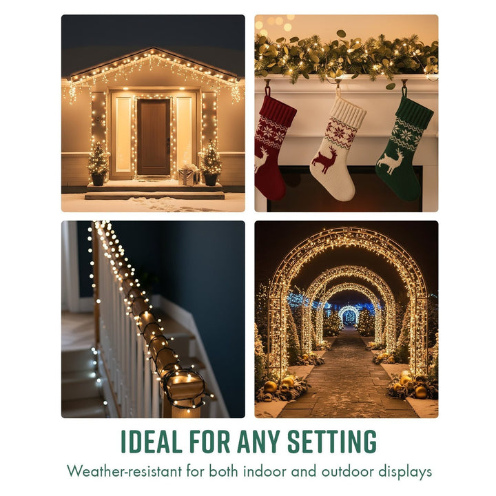 GloBrite 100–1000 LED Fairy Lights – 8 Modes Waterproof Outdoor Christmas Lights