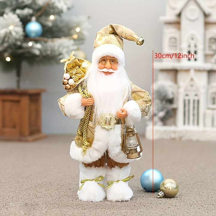 30cm Santa Claus Christmas Figurine – Festive Holiday Decoration Gift