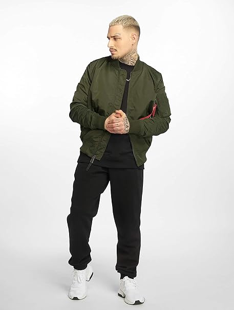 Alpha Industries Men's MA-1 TT Bomber Jacket, Sage-Green, S