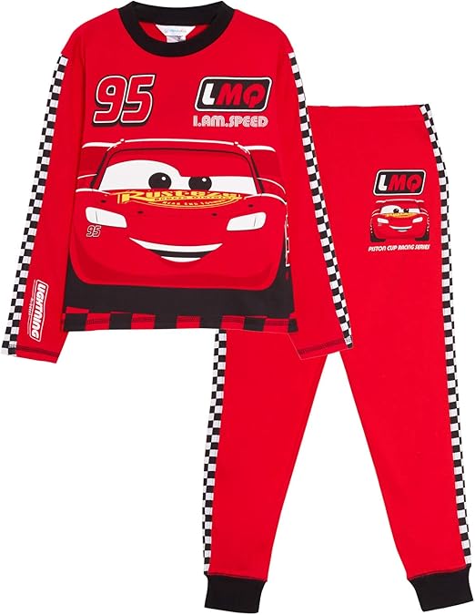 Disney Cars Pyjamas Kids Lightning McQueen Red 3-4 Years