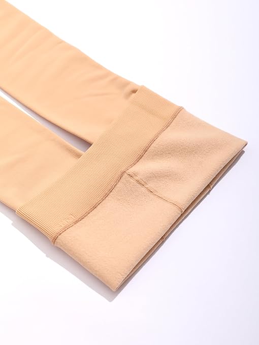 EVERSWE Girls' Winter Fleece Lined Tights, Girls' Thick Microfiber Tights (9-11 Years, Navy)