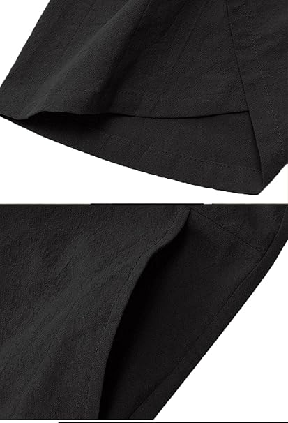 Linke Overalls for Women Casual Loose Dungarees Soft Cotton Linen Baggy Jumpsuit Adjustable Straps with Pockets, 3XL, Grey