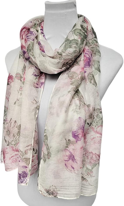 FAIRYGATE Scarf Gifts for Women Flower Scarf Scarfs for Women Ladies Lightweight Fashion Animal Print Soft Women's Scarves & Wraps 4026