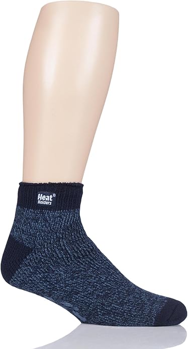 HEAT HOLDERS SOCKSHOP Mens Thermal Ankle Slipper Socks Pack of 1 Navy 12-14