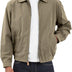 London Fog Men's Auburn Zip-Front Golf Jacket (Regular & Big-Tall Sizes) Cotton Lightweight, Olive, S