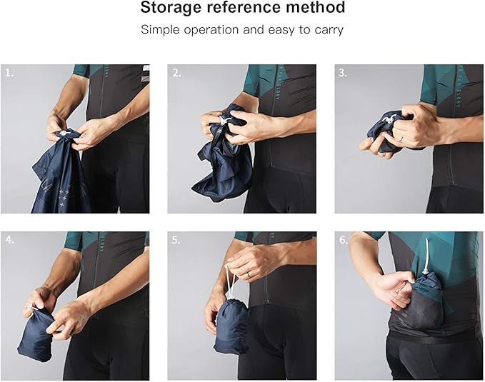 CATENA Men's Windproof Cycling Vest Breathable Lightweight Gilet Sleeveless Biking Jacket for Riding, Running Outdoor Sports (S, Navy)