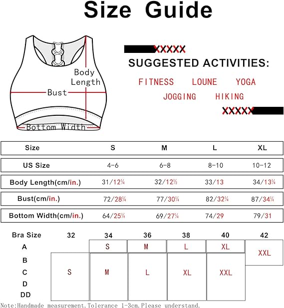 icyzone Strappy Sports Bra for Women - Gym Workout Yoga Bra with Removable Cups (L, Brown)