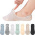 Zuimei 7 Pairs No Show Socks for Women, Breatheble Invisible Ultra Low Cut Liner Socks Non Slip Cotton Boat Socks Boat Shoes with Silicone Strips for Sneaker Loafers. Multicolor, 4.5-7