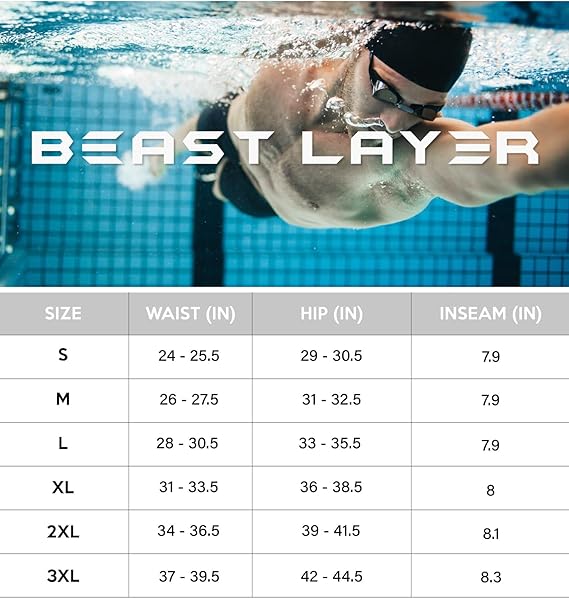 HUGE SPORTS Men's Splice Swimming Shorts Compression Jammer Long Wild Series, Bear Green, XXL