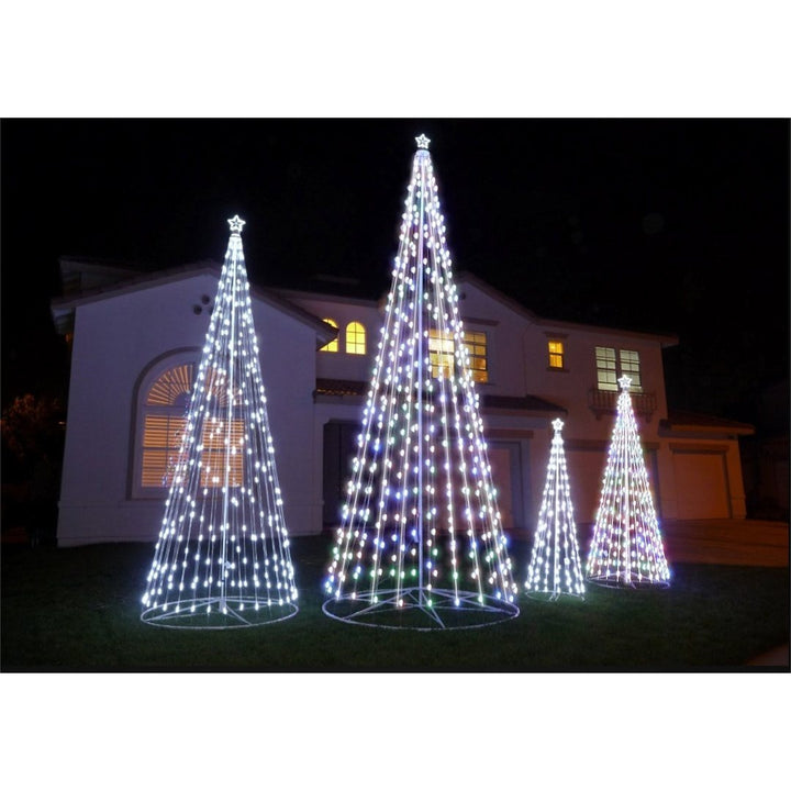 Outdoor LED Cone Christmas Tree – Warm White Waterproof Holiday Light