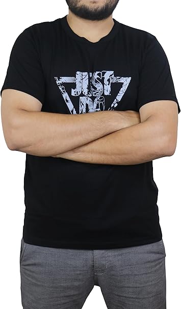 Bahob® 2 Pack Men's T-Shirts Short Sleeve Printed T Shirts for Men Round Neck Cotton Tops Shirt S-3XL (2 Pack Blak, 3XL)