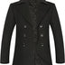 APTRO Mens Jacket Winter 80% Wool Coats Peacoat Warm Casual Overcoat Outwear Double Breasted Business Trench Jacket 2201 Black XXL