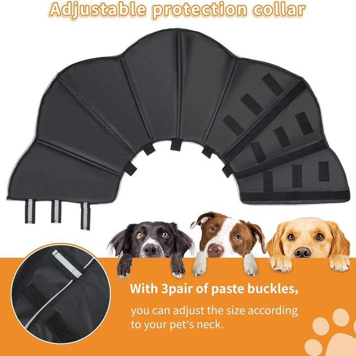 Dog Cone Collar for After Surgery, Adjustable Recovery Collars for Dogs, Soft Comfy Cone Elizabethan Collar for Large Medium Dogs Wound Healing, XL