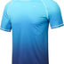 YuKaiChen Men's UPF 50+ Rash Guards Short Sleeve Swim Shirts Quick Drying Sun Protection Rash Vest Gradient Blue M