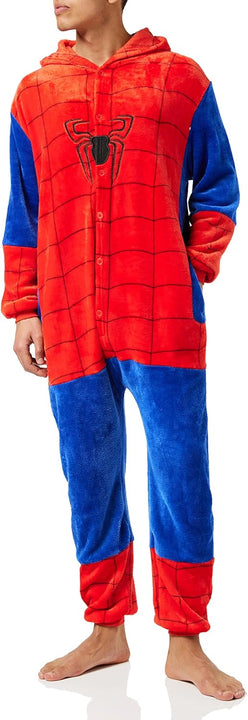 Everglamour SPIDER MAN ONESIE BODYSUIT LARGE,Red and Blue