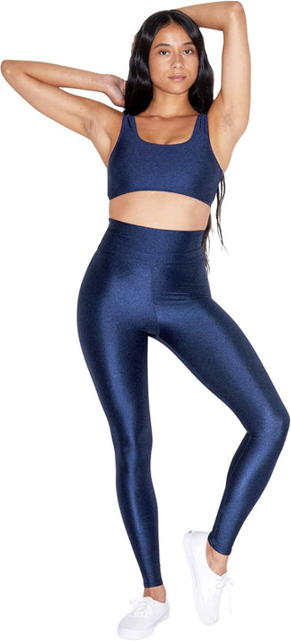 American Apparel Women's Nylon Tricot Leggings, Cobalt, M