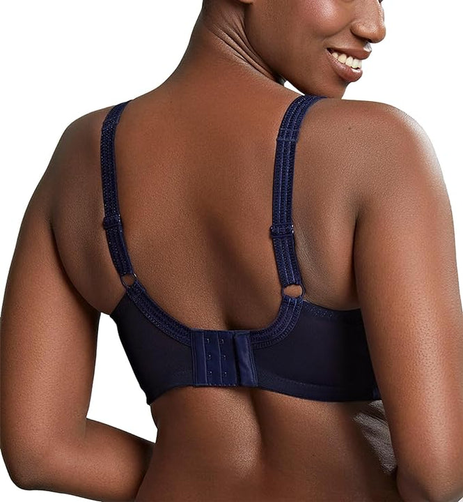 Panache Women's Envy Lace Stretch Full Cup Bra, Opaque, Navy, 36F