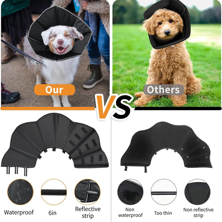 Dog Cone Collar for After Surgery, Adjustable Recovery Collars for Dogs, Soft Comfy Cone Elizabethan Collar for Large Medium Dogs Wound Healing, XL