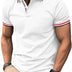 geeksport Men's Polo Shirt Short Sleeve Golf Polo Outdoor Breathable Tops for Mens Sports T-Shirt Work Tee White XL