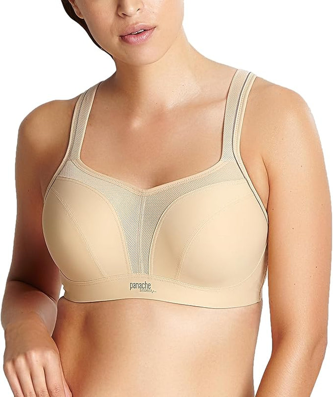 Panache Women's High Impact Underwire Sports Bra, Latte, 36F