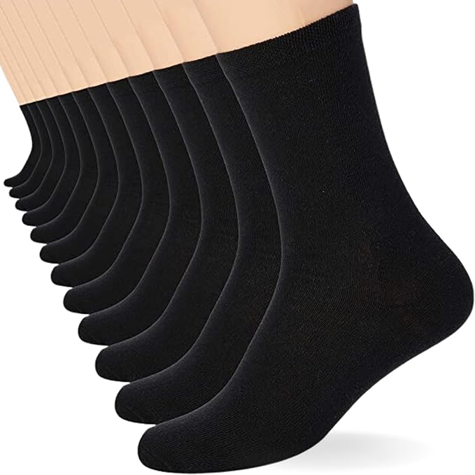 FM London (6-Pack) Boys & Girls School Socks 9-12