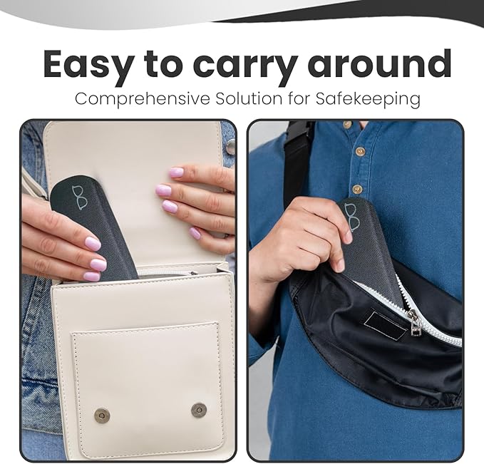 R&B Sports & Leisure Black Glasses Case - Hard Shell Sunglasses Case for Women, Men & Kids