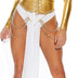 Forplay Women's Feeling Godly Goddess Costume Adult Sized, White Gold, S/M