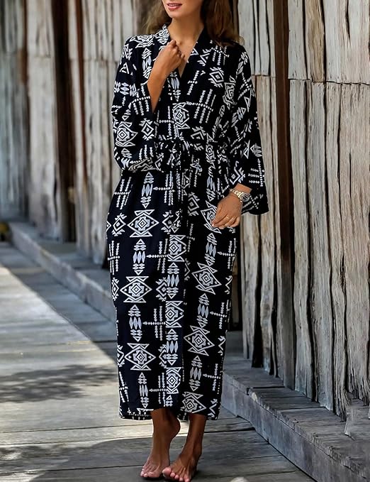 Bsubseach Women's Sexy Fashion Loose Bikini Swimwear Cover Up Long Kimono Cardigan