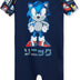 Sonic The Hedgehog Boys Swimming Costume Summer Holiday Essentials for Kids Childrens Swimwear 3-10 Years Short Sleeve Full Body Swimsuit with Zip Beach Pool (Navy, 7-8 Years)