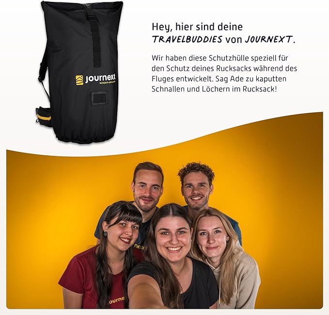 Journext 2 in 1 Backpack Transit Cover & Rain Cover, Backpack Flight Cover, Rucksack Transit Cover for Airplane, Railway & Bus, Flight Bag