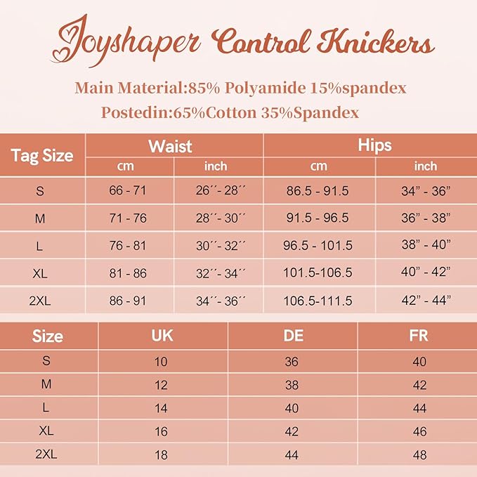Joyshaper Butt Lifter Shorts Women Padded Panty Control Knickers Underwear Hip Enhancer Shapewear Beige S