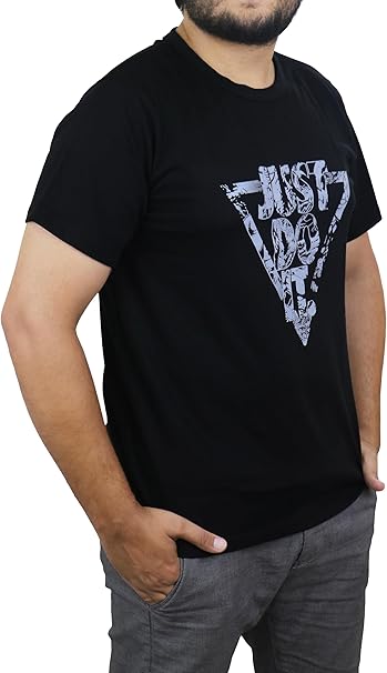 Bahob® 2 Pack Men's T-Shirts Short Sleeve Printed T Shirts for Men Round Neck Cotton Tops Shirt S-3XL (2 Pack Blak, 3XL)