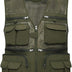 Sukany Men's Mesh Fishing Vest Utility Multi-Pocket Outdoor Work Shooting Safari Travel Photography Vest Army Green XL