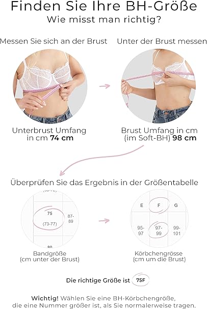 Gorteks Women's Tiana-B3 Bra, Puderrosa, 32GG