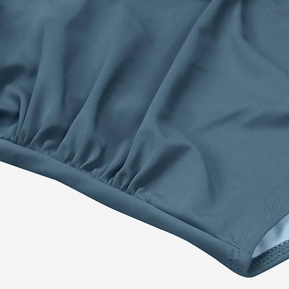 Eomenie Women's One Piece Swimsuit Wrap Cutout Tummy Control High Waisted Back Tie Knot Bathing Suit