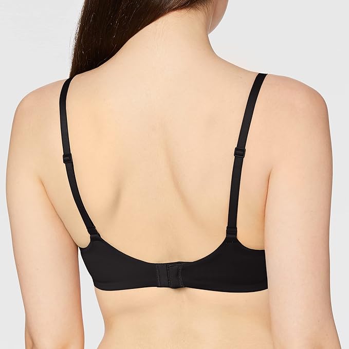 Calvin Klein Women's T-Shirt Bra, Classic, Black, 36B
