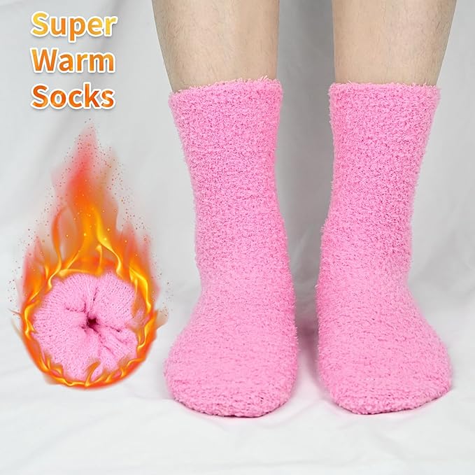 KOOOGEAR Funny Dog Socks Cat Socks,Great Gifts Ideals for Women Mum Girlfriend Gifts Novelty Fluffy Socks for Dog (UK, Numeric, 4, 7, Regular, Regular, Pink-Cat)