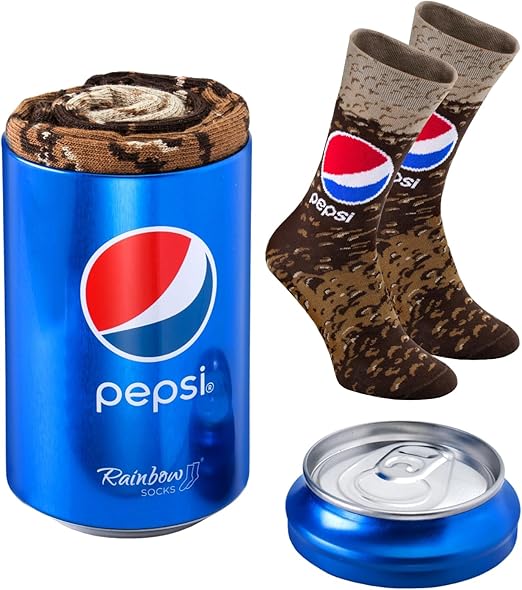 Rainbow Socks Men's Figure, Pepsi, 41-46