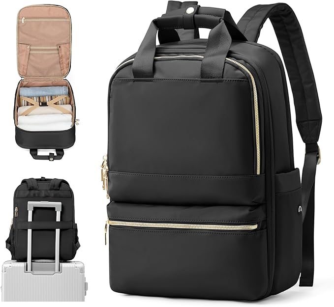 UPPACK Travel Backpack for Women,Carry on Ryanair Backpack Cabin Size Waterproof Travel Rucksack Bag for Men,30L Casual Daypack Fit 14 Inch Laptop