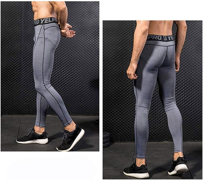 Mens Thermal Underwear Set Stand Collar Tops and Wicking Long Johns Winter Warm Base Layer for Skiing, Grey, M