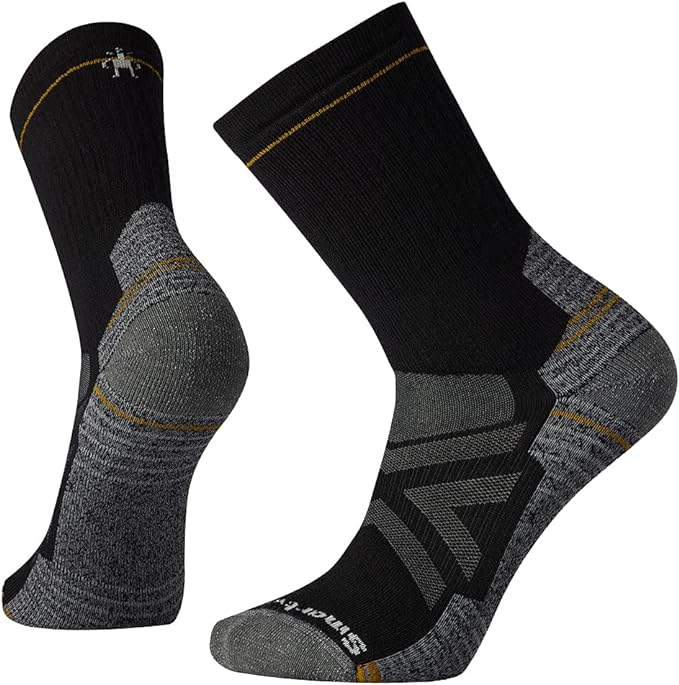 Smartwool Men's Hike Full Cushion Crew Hiking Socks, Black, M UK